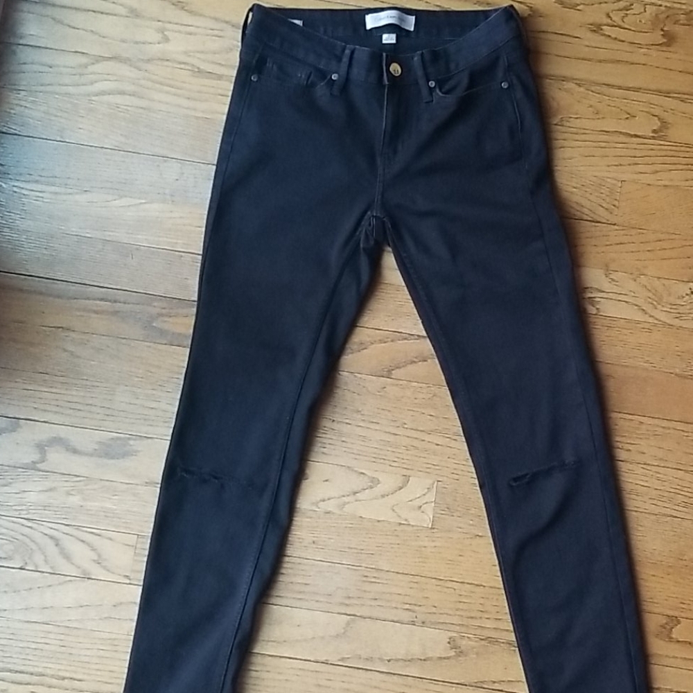 Calvin Klein Black Ripped Skinny Jeans